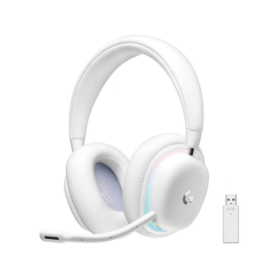 Logitech G735 Wireless Gaming Headset — White Mist Wireless Place