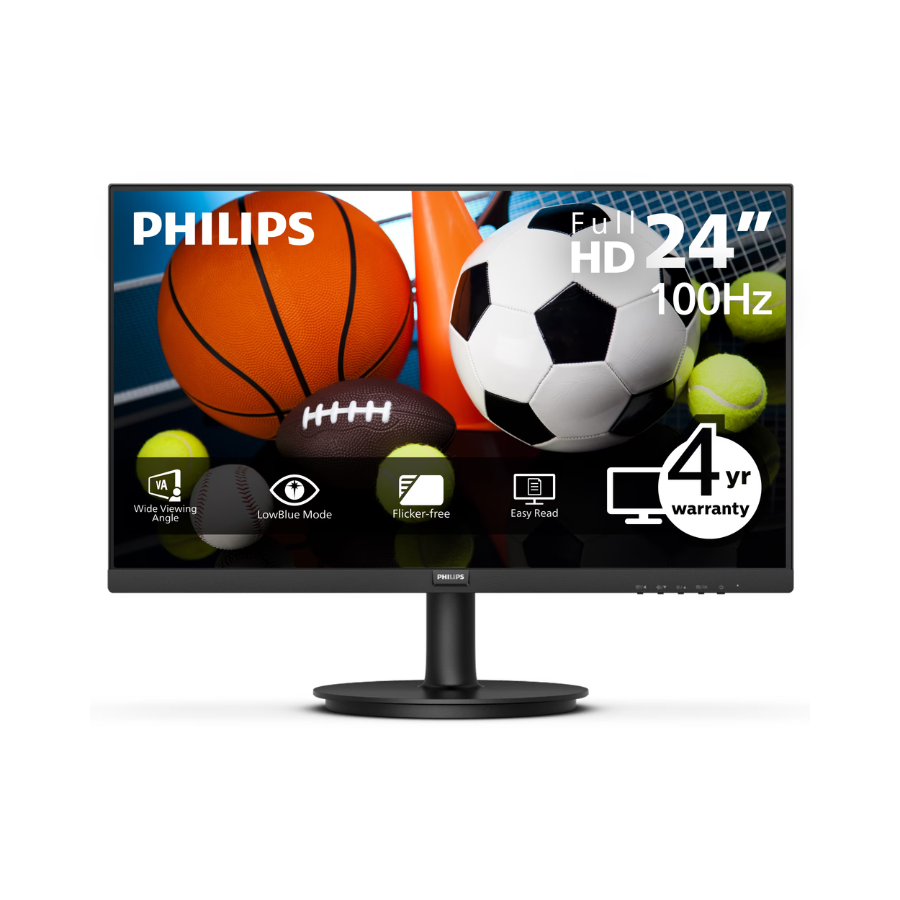 Philips V Line 24" (241V8LBS) Full HD VA Monitor 100Hz Adaptive-Sync Black (New) Wireless Place