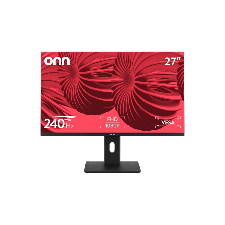 Onn 27" Gaming Monitor FHD (1920 x 1080p) 240Hz 1ms AMD FreeSync with Cables Black (New) Wireless Place
