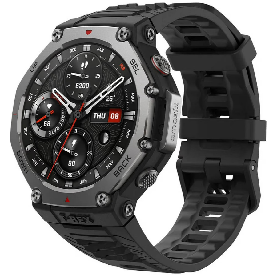 Amazfit T-Rex 3 Military Smartwatch 48mm – Black (New) Wireless Place