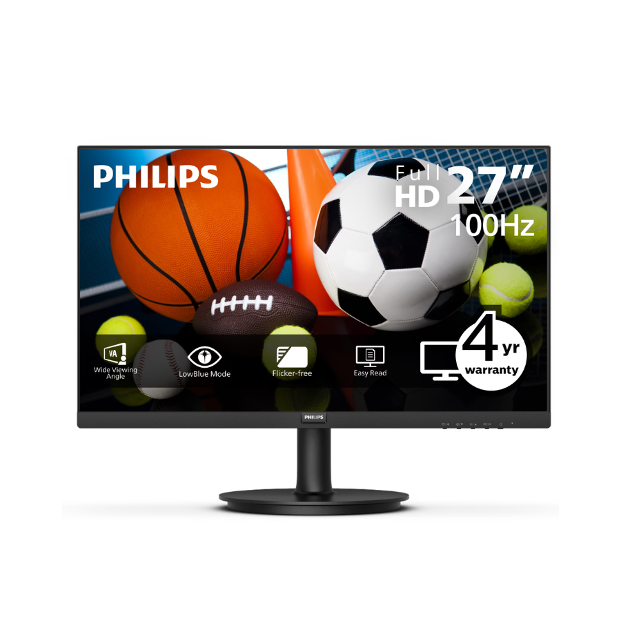 Philips V Line 27" (271V8LBS) Class Full HD LED Monitor 100Hz 4ms Adaptive Sync Black (New) Wireless Place