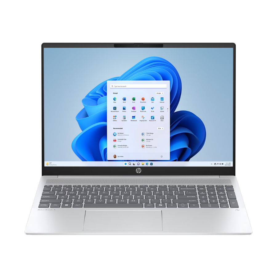 HP OmniBook 5 16" Touch Laptop 1TB/16GB RAM Windows 11 Home Glacier Silver (New) Wireless Place