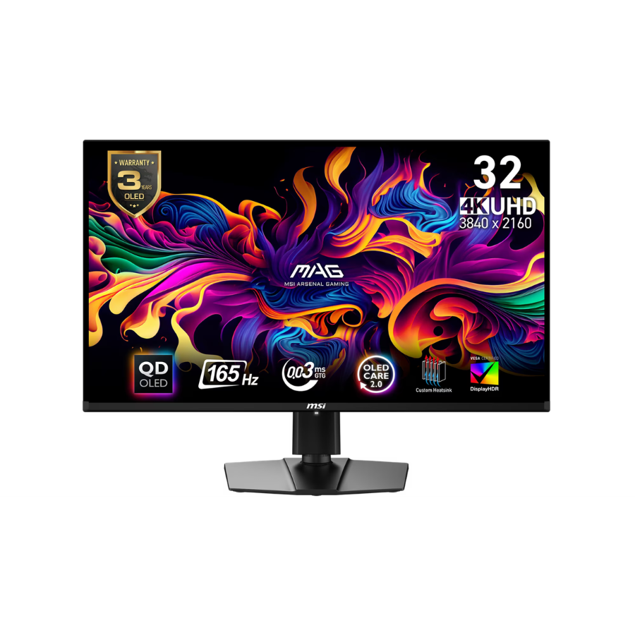 MSI MAG QD 32" (321UPXW) OLED Gaming Monitor 165Hz 0.03ms Black (New) Wireless Place