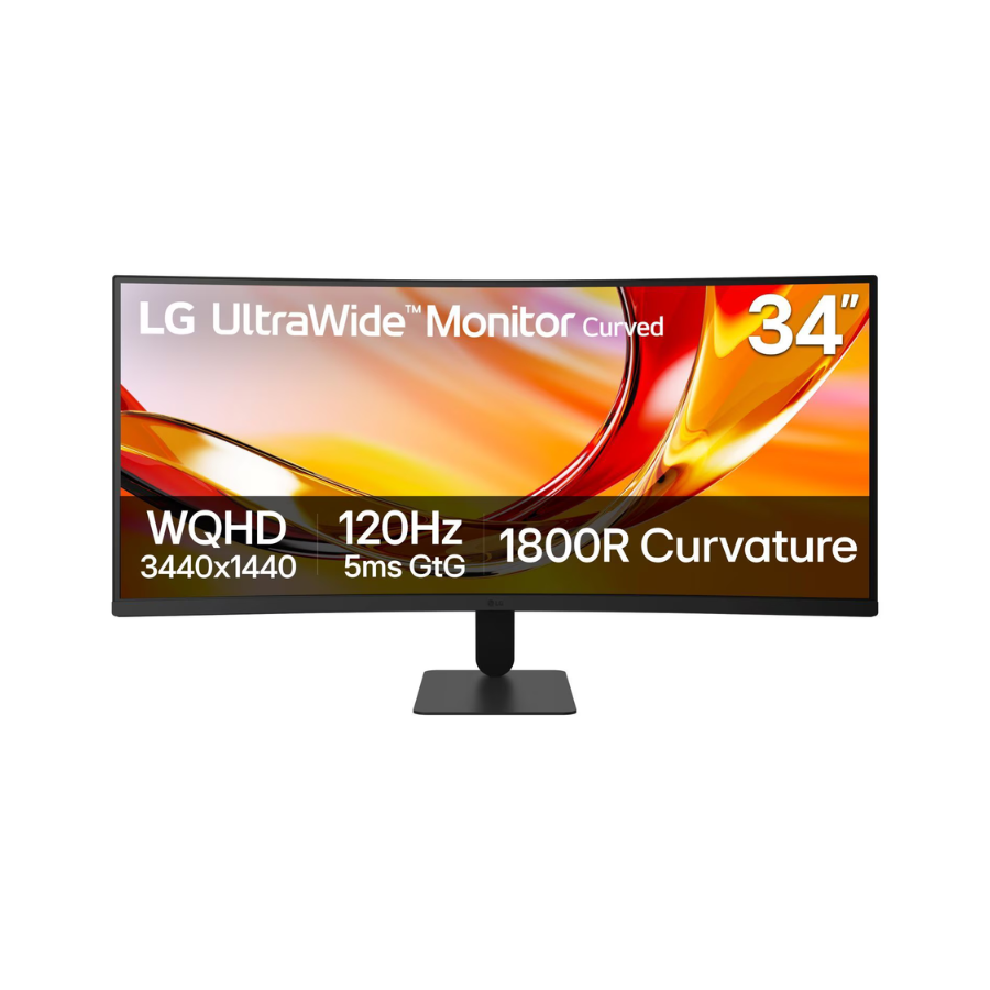 LG UltraWide 34" (34U601B-B) WQHD Curved Monitor 120Hz AMD FreeSync Premium Black (New) Wireless Place