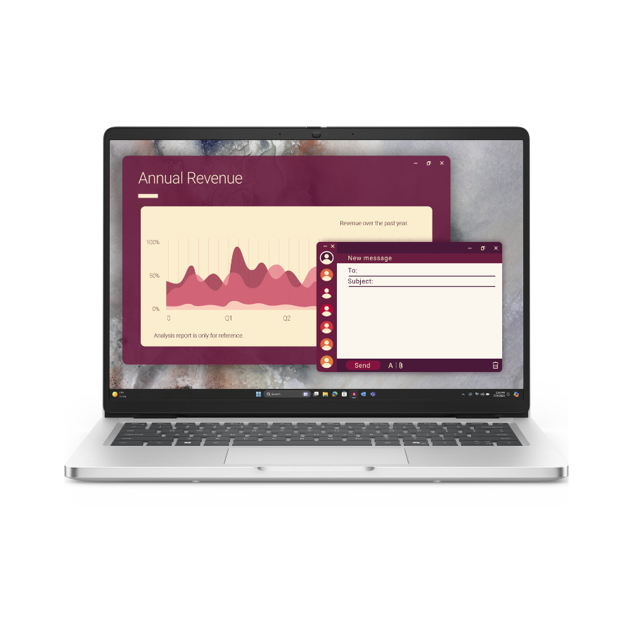 Dell Pro 14 14" (PC14250) Intel Core Ultra 5 235U Processor 512GB/16GB RAM Windows 11 Pro Platinum Silver (New) TD Wireless Place