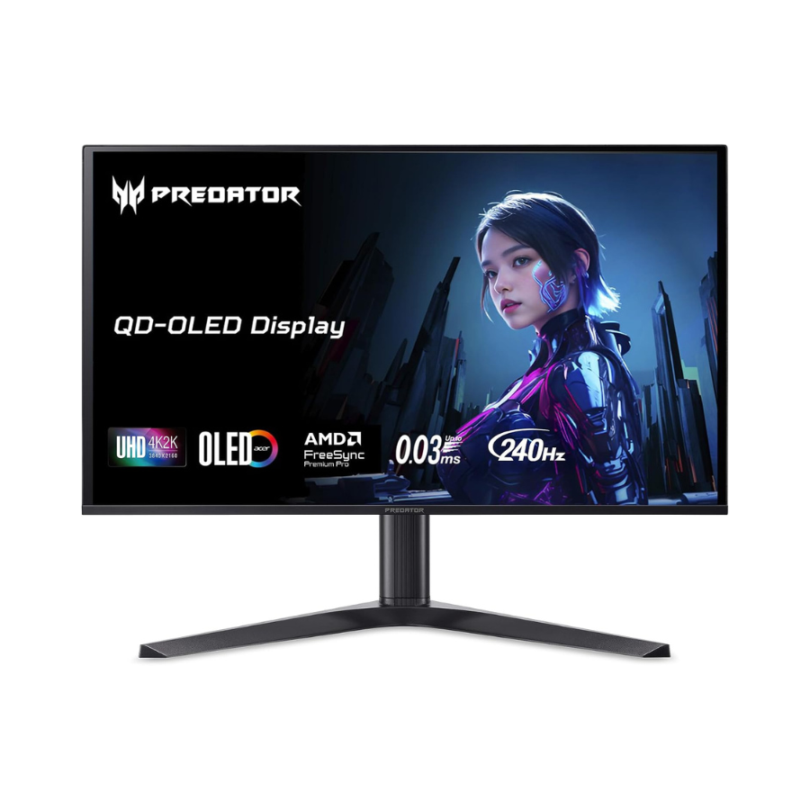 Acer Predator 26.5" (X27 X1bmiippruzx) 4K UHD QD-OLED Gaming Monitor 240Hz 0.03 ms Black (New) Wireless Place