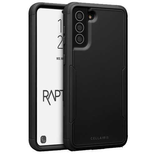 Cellairis Case - Rapture V2 - Samsung Galaxy S21 Black Natural Grain Mobile Klinik