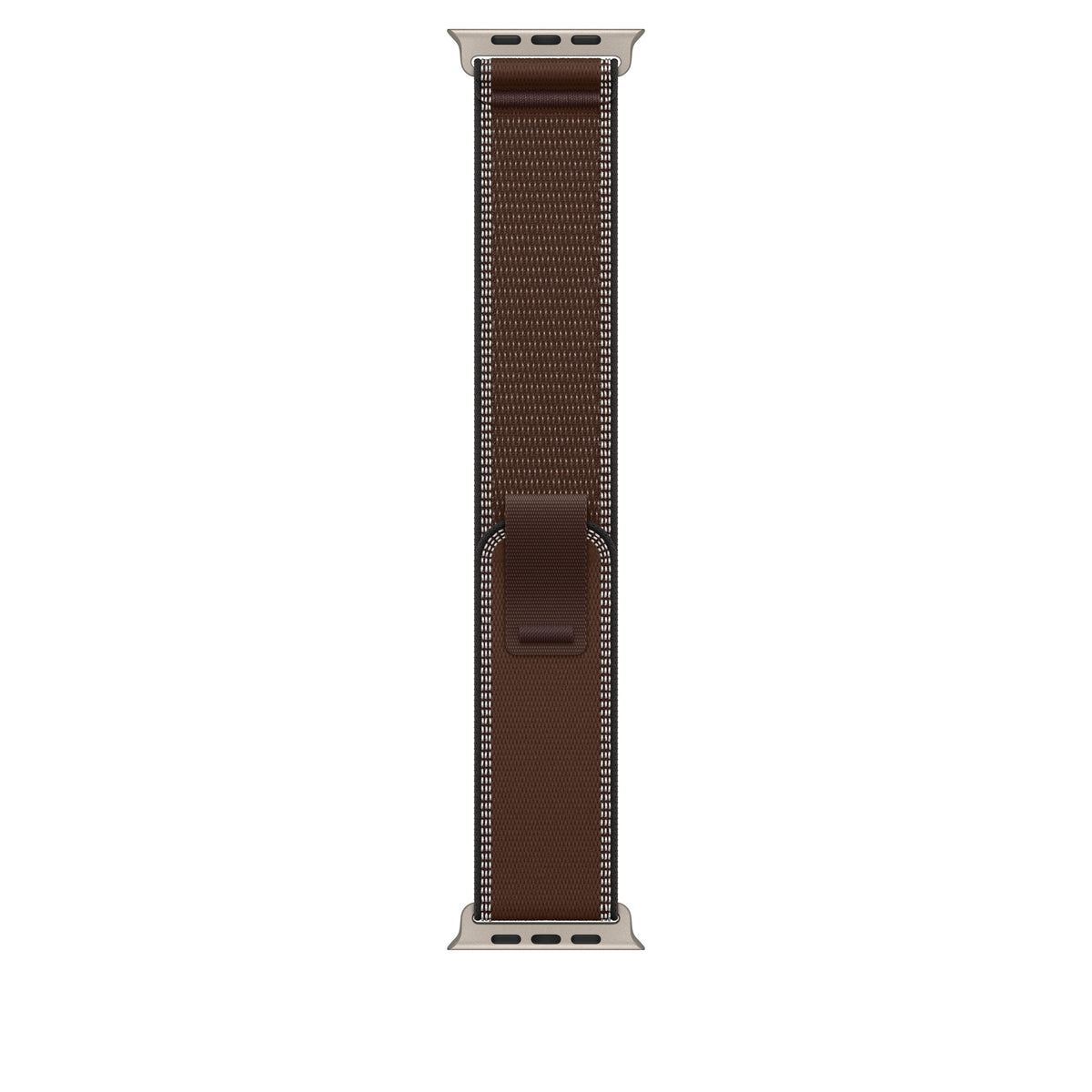 Correa Loop Trail ocre fuerte (49 mm) - Talla S/M - Titanio natural Apple