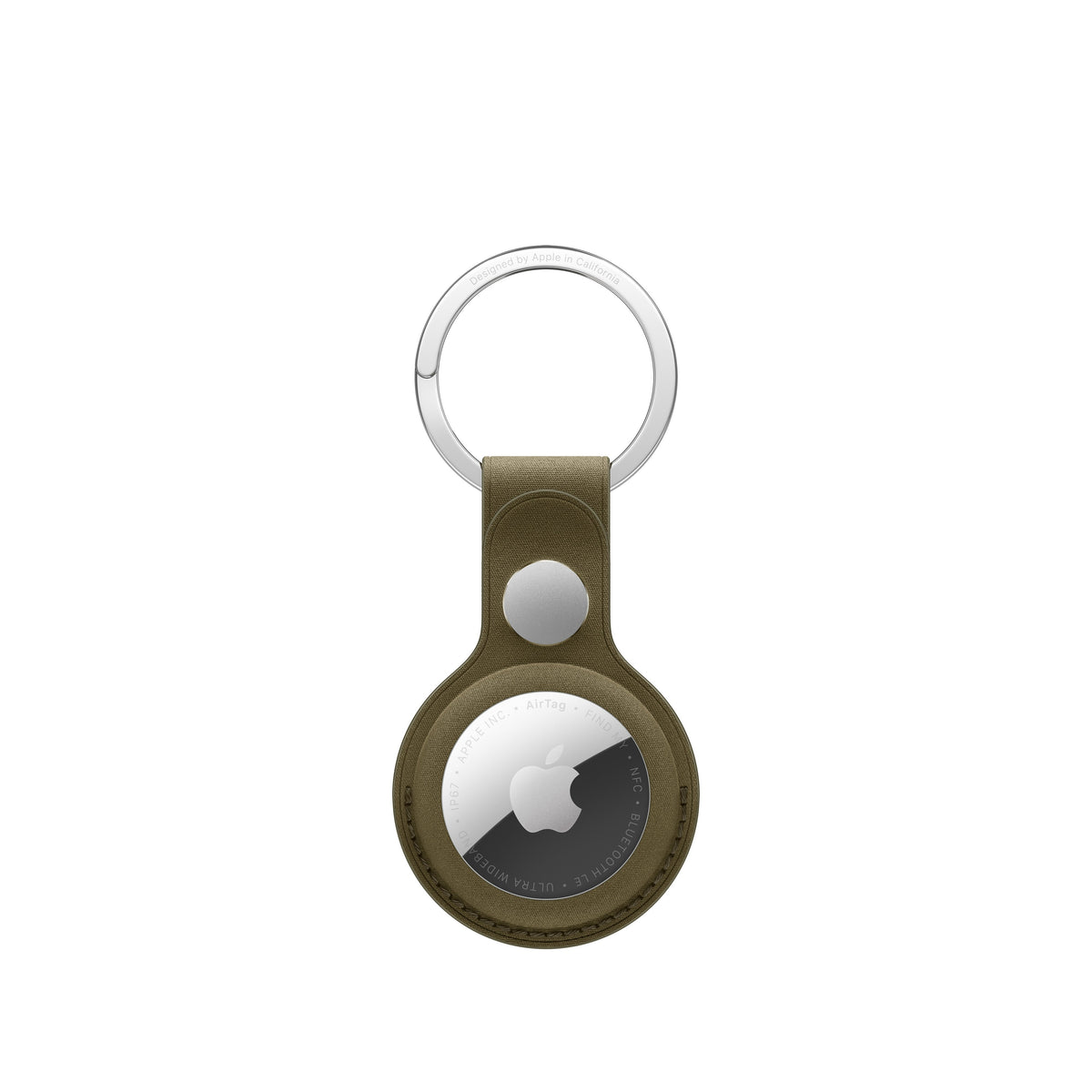 Llavero de trenzado fino para el AirTag – Oliva oscuro Apple