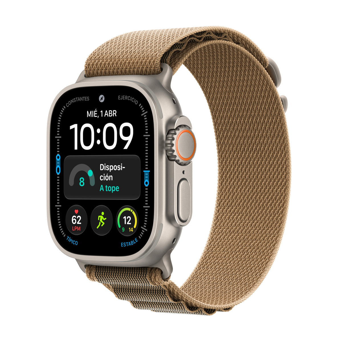 Apple Watch Ultra 4 (GPS + Cellular) - Caja de titanio natural de 49 mm - Correa Loop Alpine color desierto - Talla L Apple