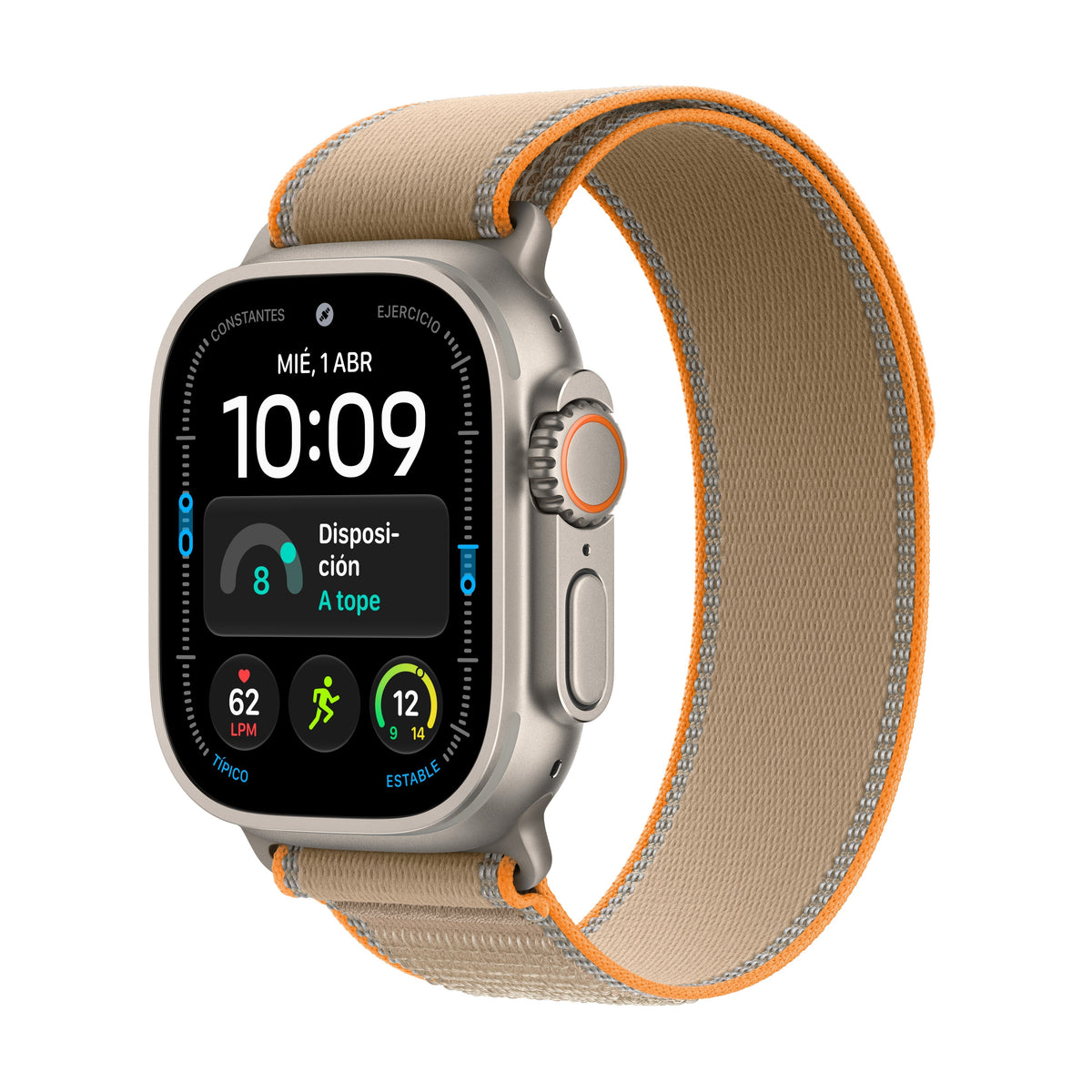Apple Watch Ultra 4 (GPS + Cellular) - Caja de titanio natural de 49 mm - Correa Loop Trail color arena - Talla M/L Apple