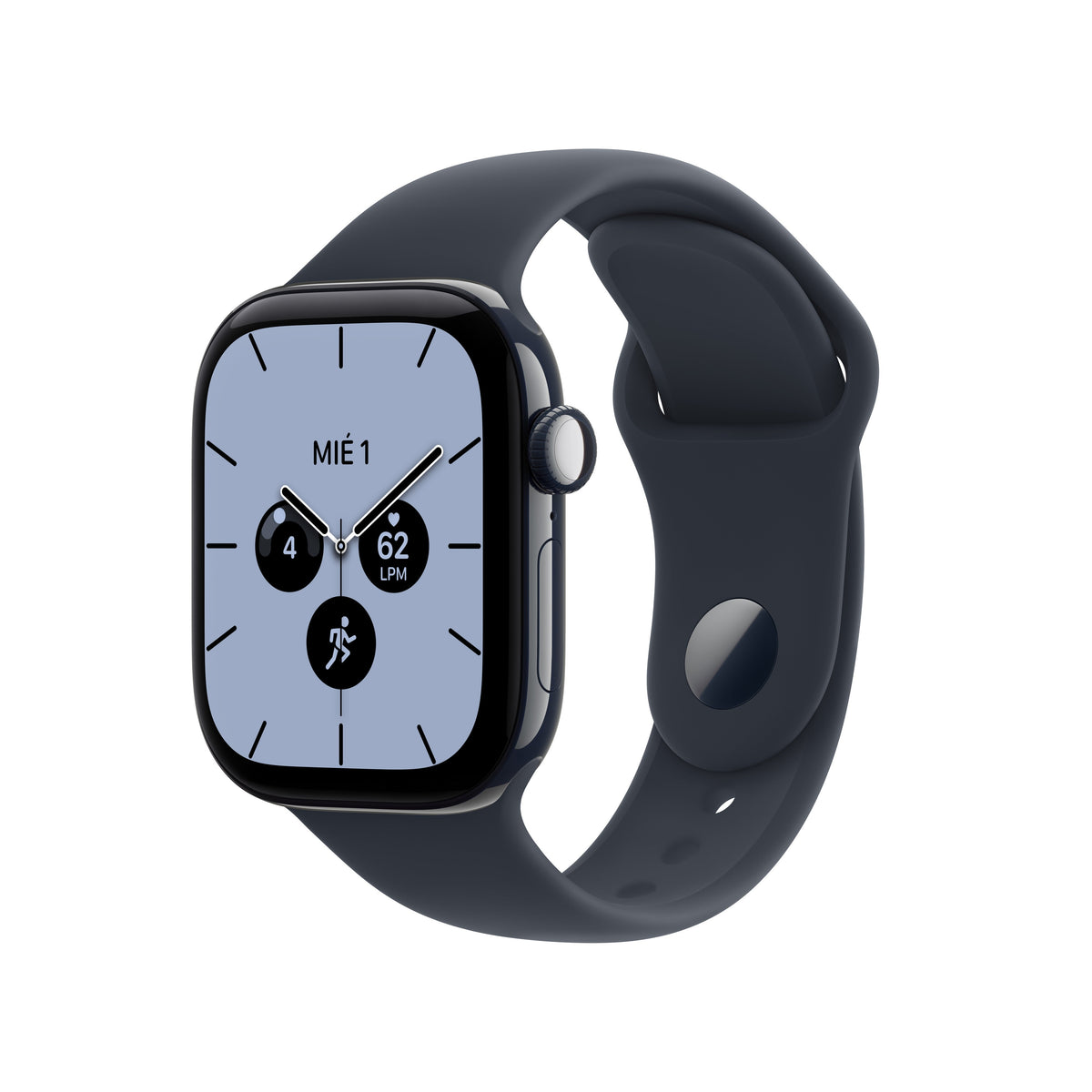 Apple Watch Series 12 (GPS + Cellular) - Caja de cerámica en azul nocturno (42 mm) - Correa deportiva azul marino - Talla M/L Apple