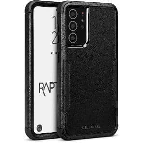 Cellairis Case - Rapture V2 - Samsung Galaxy S21 Ultra Black Natural Grain - Eurotec