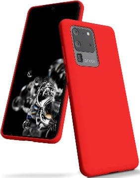 Elementary Case - Silicone - Samsung Galaxy S20 Ultra - Red - Eurotec