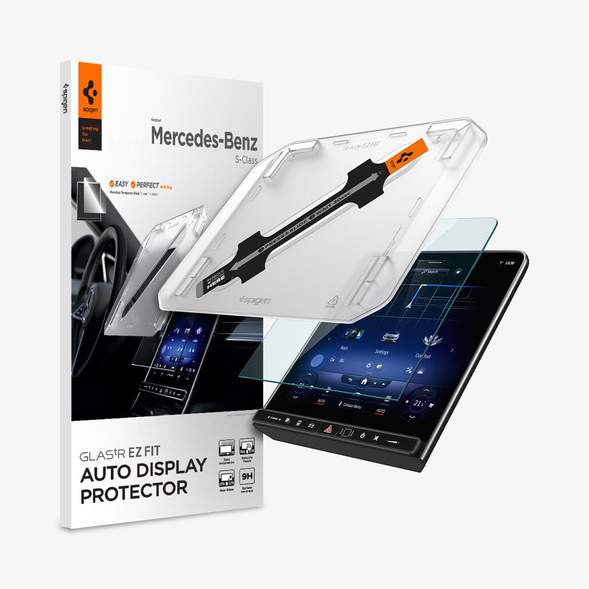 Mercedes Models - Screen Protector GLAS.tR EZ Fit | Anti-Glare - Eurotec