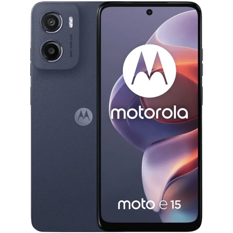Motorola Moto E15 - 64GB ROM / 4GB RAM Clean Stock Android Smartphone - Eurotec
