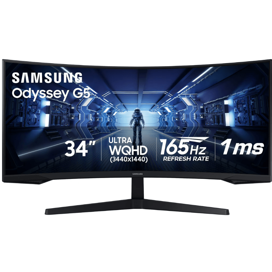 Samsung 34" Odyssey G55T WQHD Curved Gaming Monitor - Eurotec
