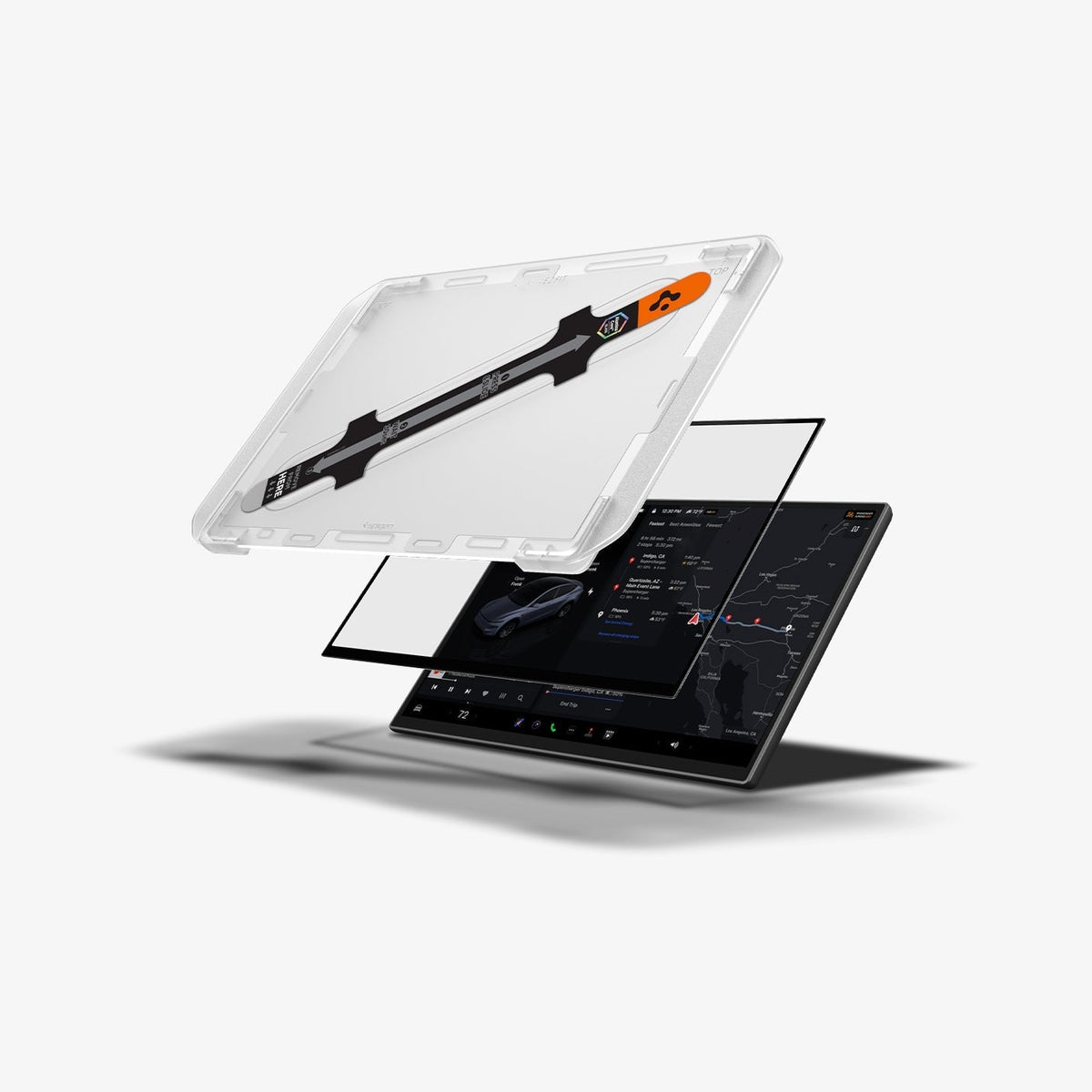 Tesla Series - Screen Protector GLAS.tR EZ Fit | 16 inch - Eurotec